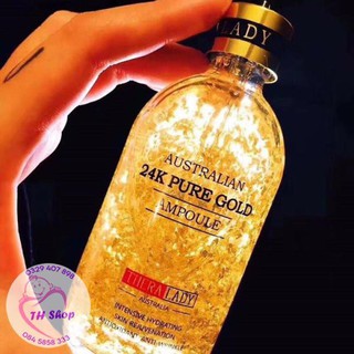Serum australia 24k pure gold ampoule 100ml, serum tinh chất vàng 24k cao cấp thera lady úc