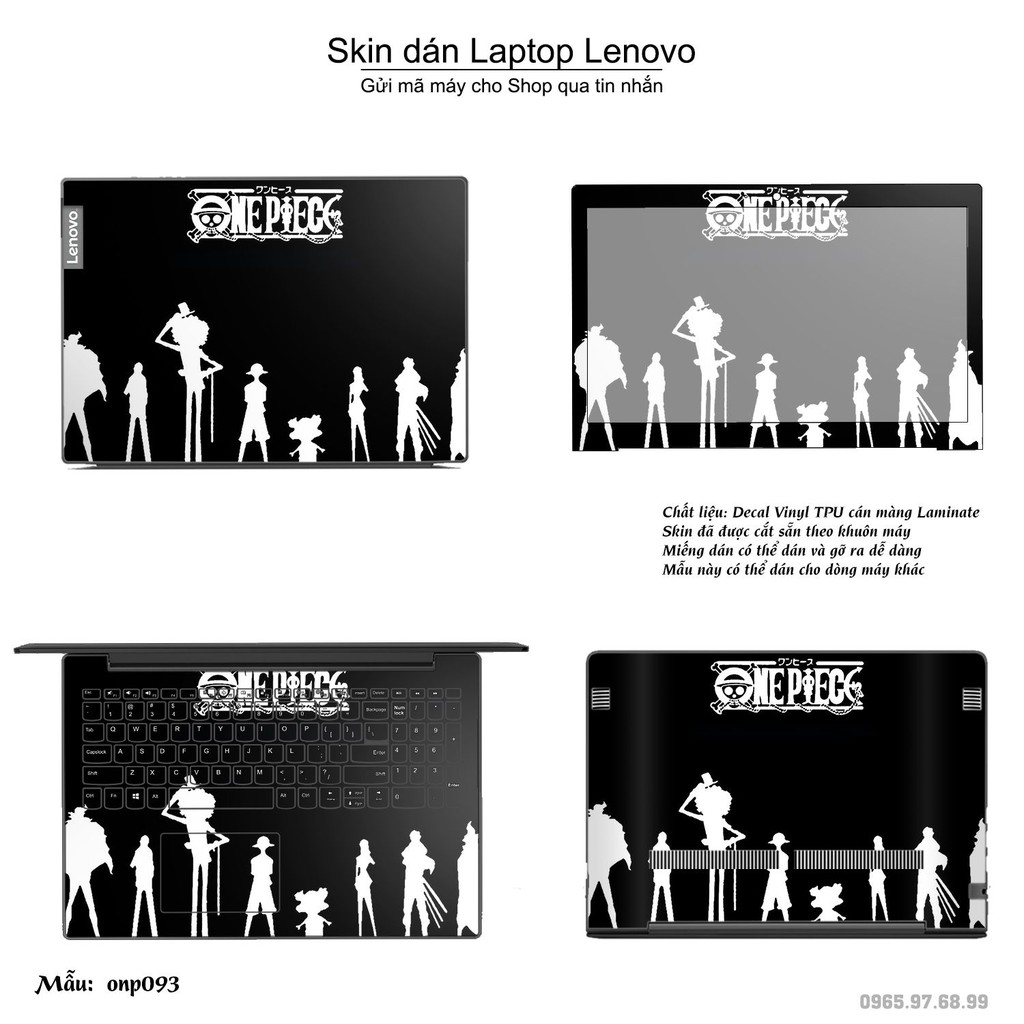 Skin dán Laptop Lenovo in hình One Piece _nhiều mẫu 8 (inbox mã máy cho Shop)