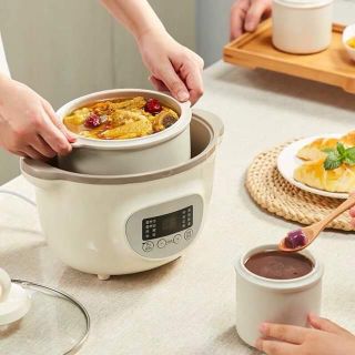 Nồi nấu cháo chậm bear 1.6L + CÓ LỒNG HẤP