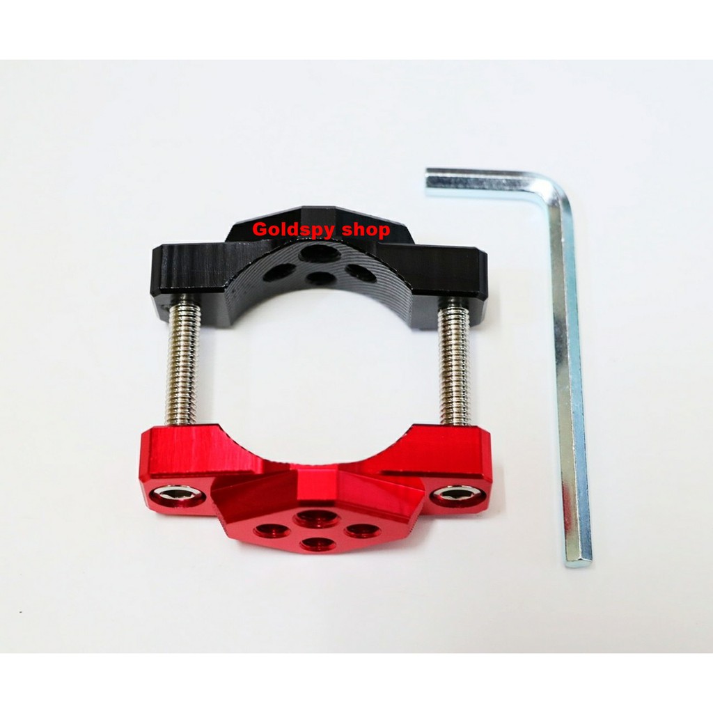 Pat Gắn Chống Đổ Nhôm CNC -Cùm phuộc, pát kẹp phuộc, cùm ghi đông gắn đèn trợ sáng