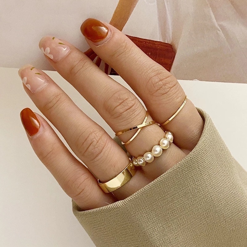 Set 4 Nhẫn Nữ Thời Trang Thanh Lịch
