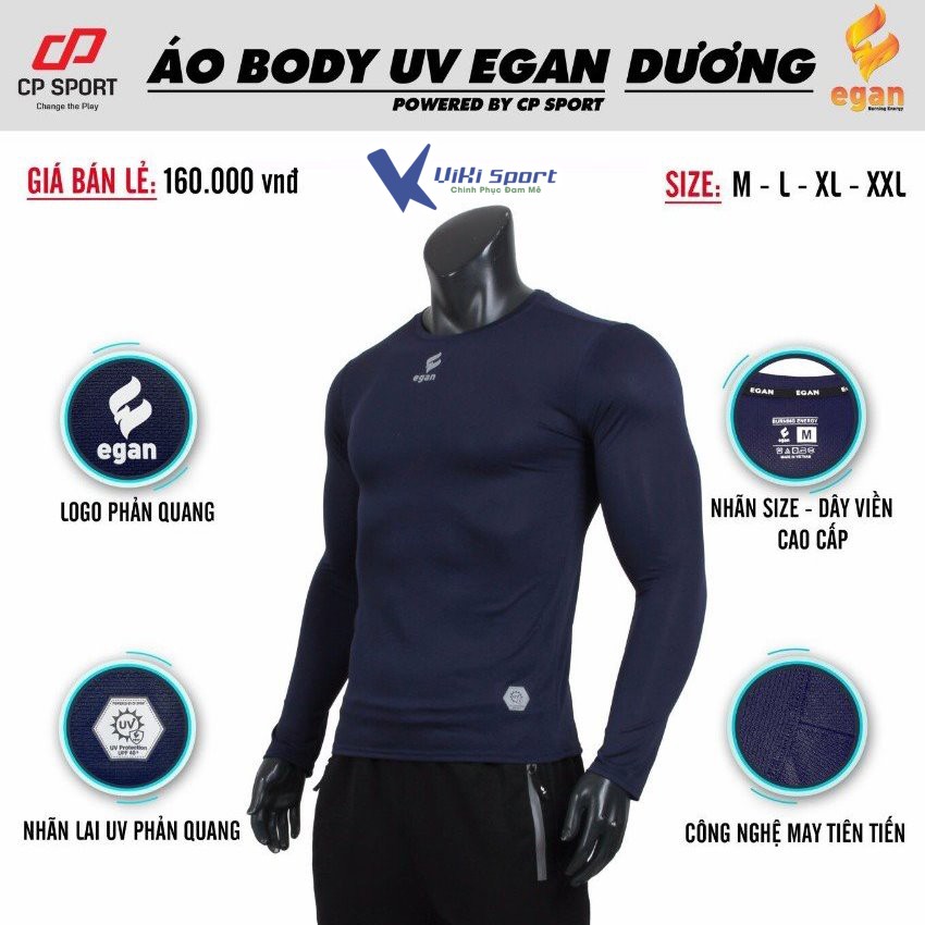 Áo Giữ Nhiệt, Áo Chống Nắng Tia UV Chính Hãng Egan - ViKi Sport