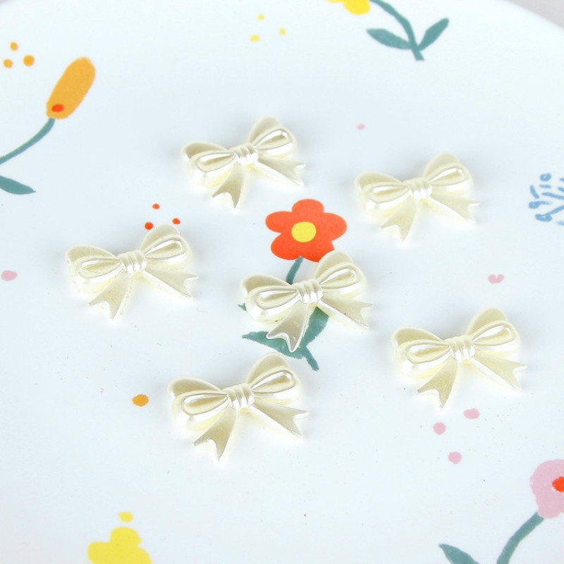 Set 10 Mặt Dây Chuyền Hình Nơ Đính Ngọc Trai Xinh Xắn