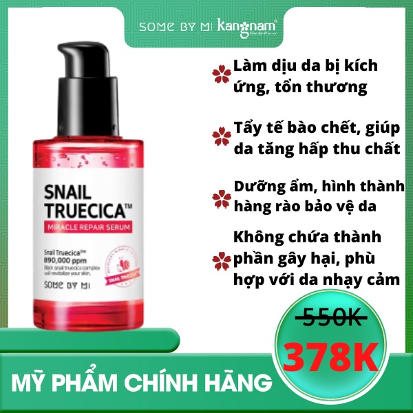 Tinh Chất Ốc Sên Đen Some By Mi Snail Truecica Miracle Repair Serum 50ml