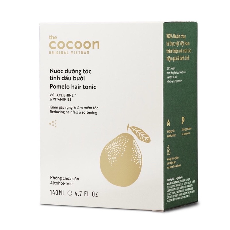 [CHÍNH HÃNG] Nước Dưỡng Tóc Tinh Dầu Bưởi Cocoon 140ml.