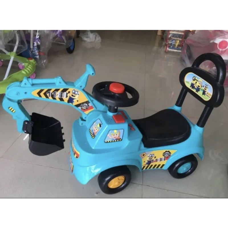 Xe cẩu cho bé có nhạc có còi có đèn
