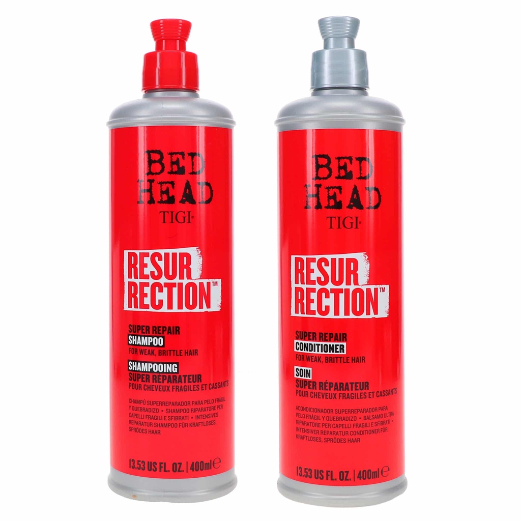 Dầu gội xả tái sinh Tigi Bed Head Resurrection Super Repair 400mlx2