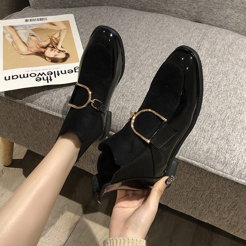 D227- boots nữ cao cổ, bốt nữ đẹp cổ lưng cực sang chảnh phong cách hàn quốc kèm ảnh thật