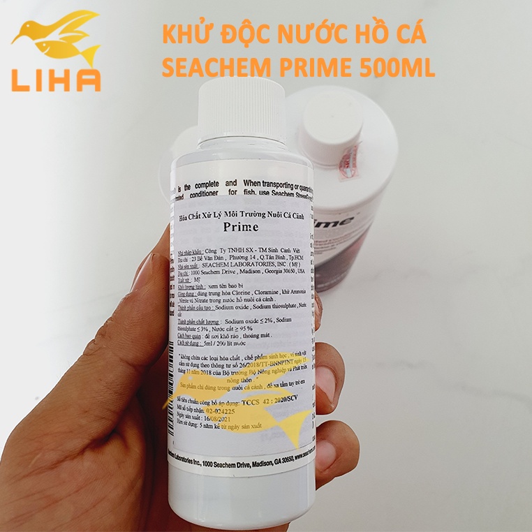 Seachem Prime - Dung Dịch Xử Lý Nước Khử Clo &amp; Kim Loại Nặng - Khử Độc Hồ Cá Thuỷ Sinh