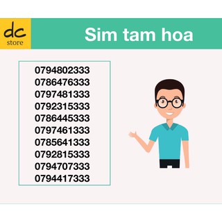 SIM TAM HOA 333 SIM SỐ ĐẸP MOBIFONE
