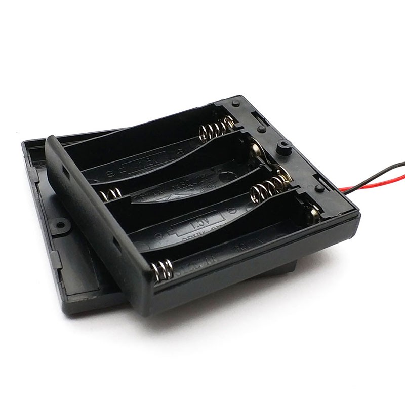Bộ 6 Hộp Pin AA Tự Làm 4 AA Có Công Tắc