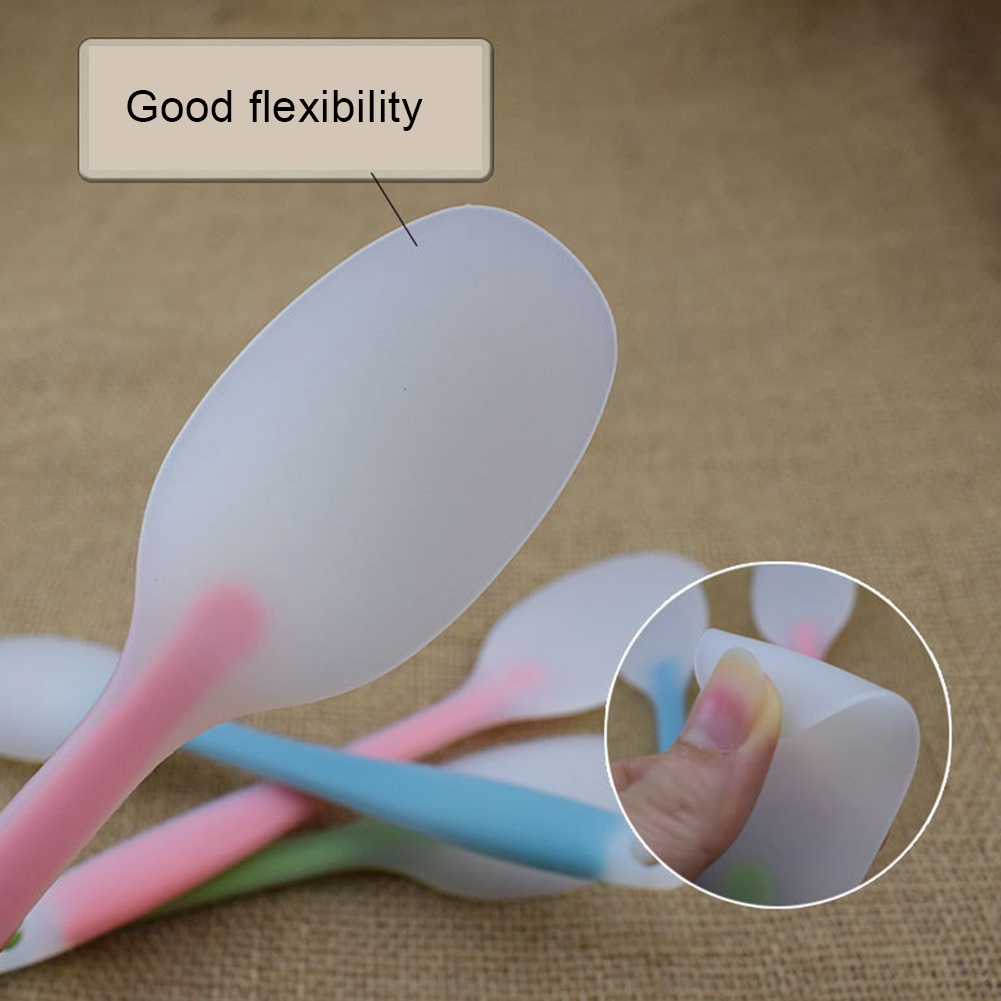 Muỗng Trộn Kem Làm Bánh Bằng Silicone Chống Dính