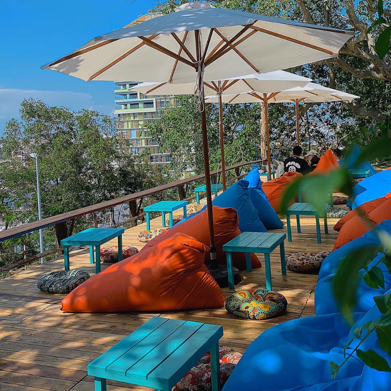 Ghế lười hạt xốp bãi biển 3ii Home Size M / L / XL chất liệu sử dụng cao cấp chống thấm phù hợp decor nhiều không gian