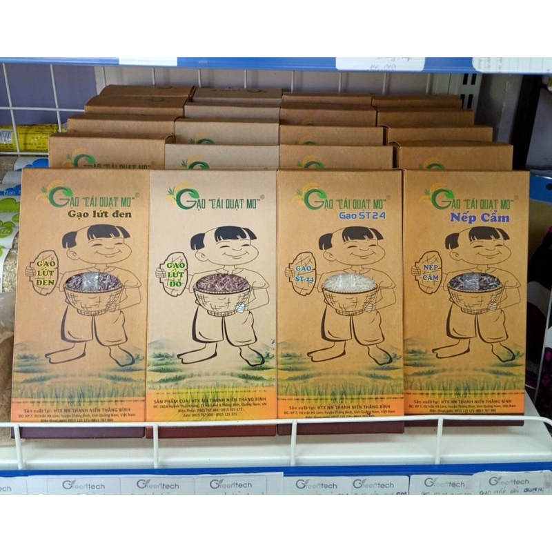 Gạo ST24/ lứt đen/ lứt đỏ/ nếp cẩm Cái Quạt Mo 1kg
