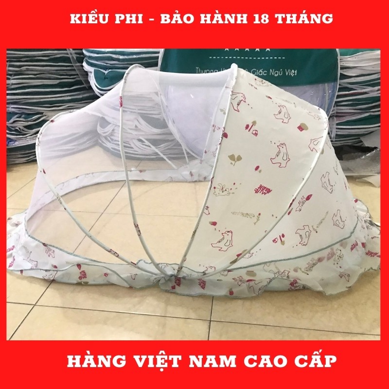 Màn chụp gấp gọn cho bé Kiều Phi - Mầu mùng chụp cho bé sơ sinh, bé lớn, trẻ em chống muỗi tuyệt đối