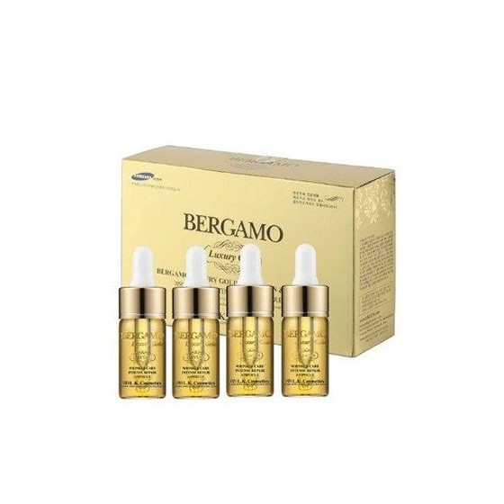 Set 4 lọ serum BERGAMO Luxury Gold Collagen & Caviar