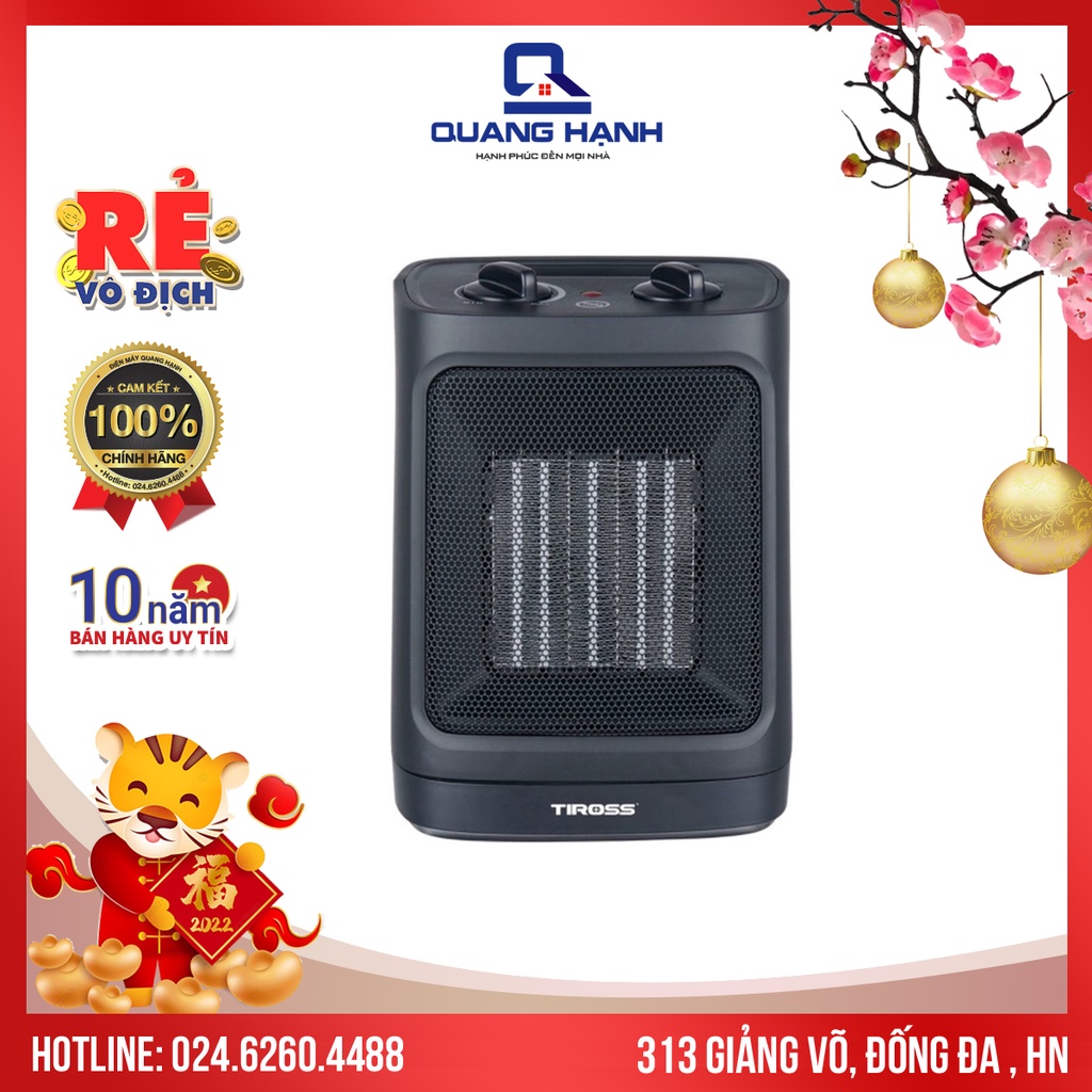 [Bảo hành chính hãng] Máy sưởi Ceramic Tiross TS9442 2.000W