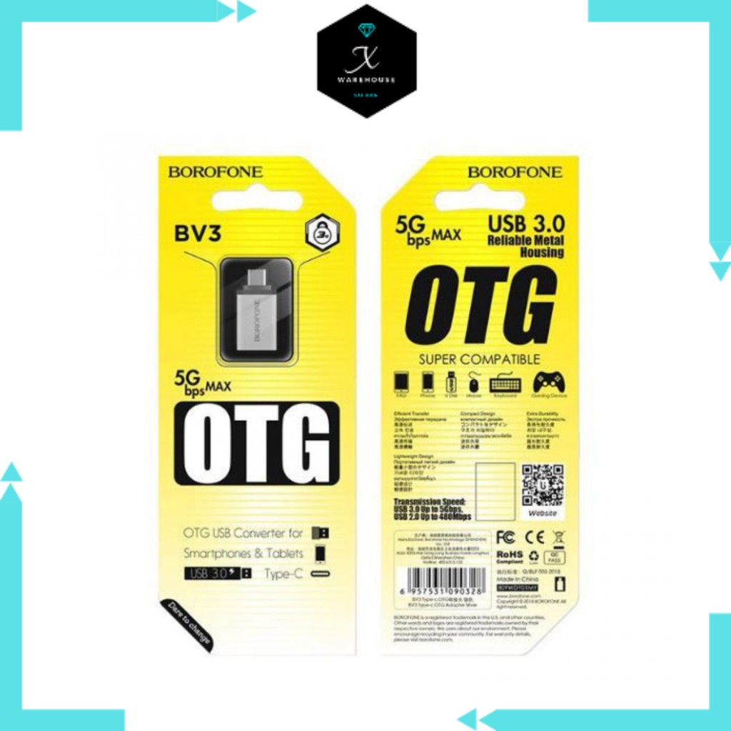 ĐẦU CÁP CHUYỂN OTG BOROFONE BV3