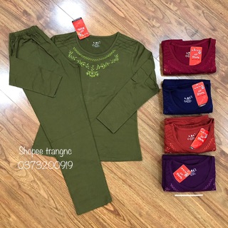 Quần áo trung niên cho mẹ cho bà dài tay thu đông