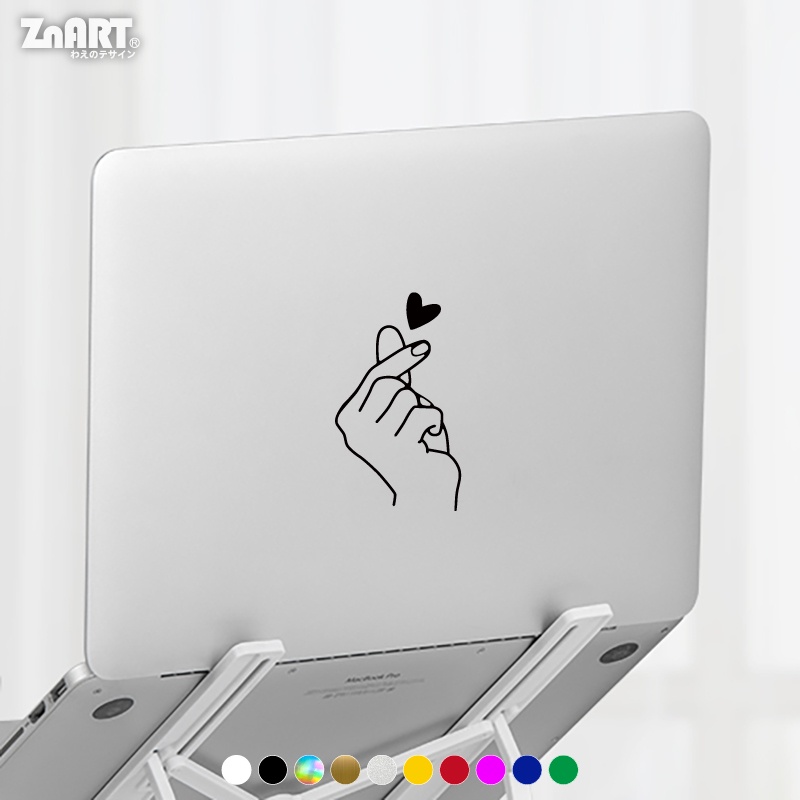 Miếng Dán Trang Trí Cửa Xe Hơi Bằng Vinyl Phản Quang Họa Tiết Trái Tim Độc Đáo