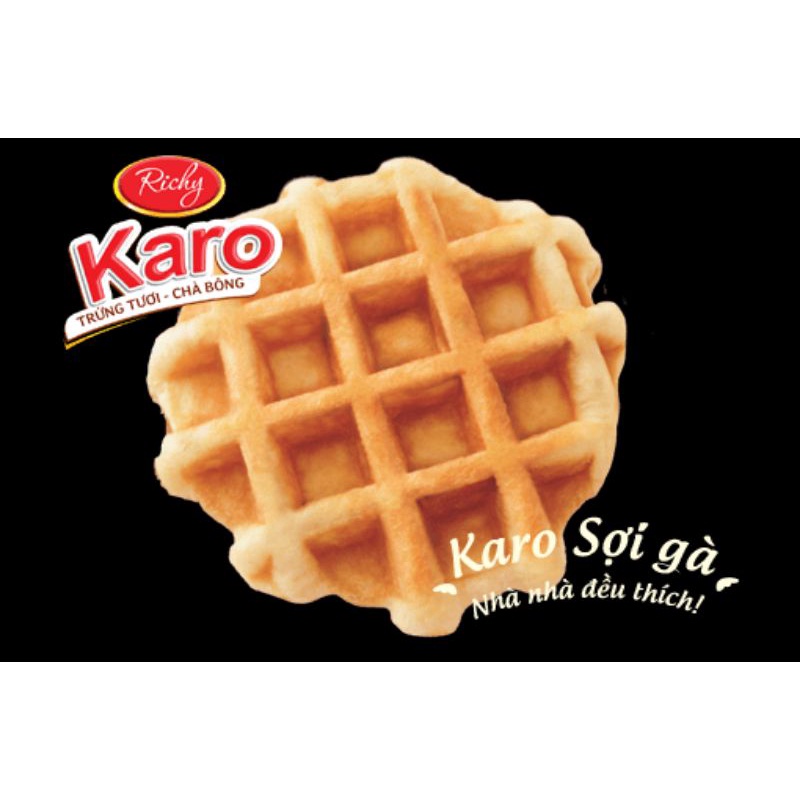 BÁNH TRỨNG TƯƠI KARO SỢI GÀ - GÓI 168G