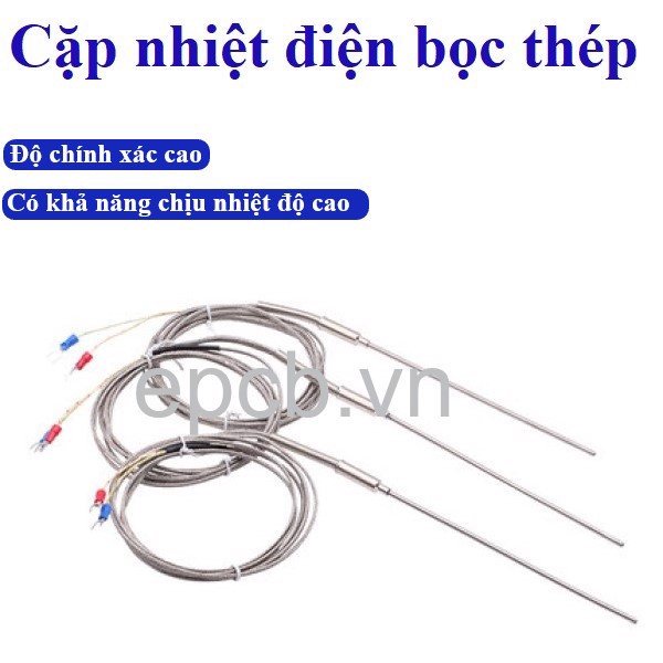 Cảm biến nhiệt độ cặp nhiệt điện loại K bọc thép