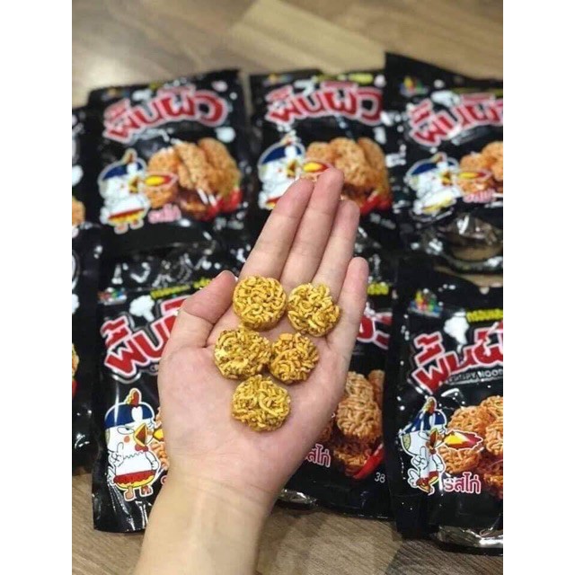 Mì tôm viên Mì tôm gà cay Thái Lan snack 38gMc Food đồ ăn vặt trung quốc
