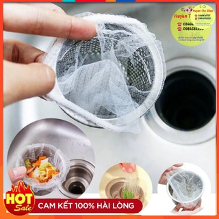 Sỉ 100 túi lưới lọc rác bồn rửa bát thông minh tiện lợi