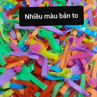  (25gam) 1 túi thun cột tóc đại (màu/trong/đen)