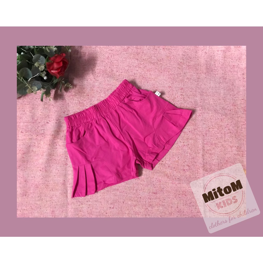 Quần ngắn cotton bé gái ♥️ FREESHIP ♥️ Chất thun cotton mềm mịn, viền bèo siêu đáng yêu
