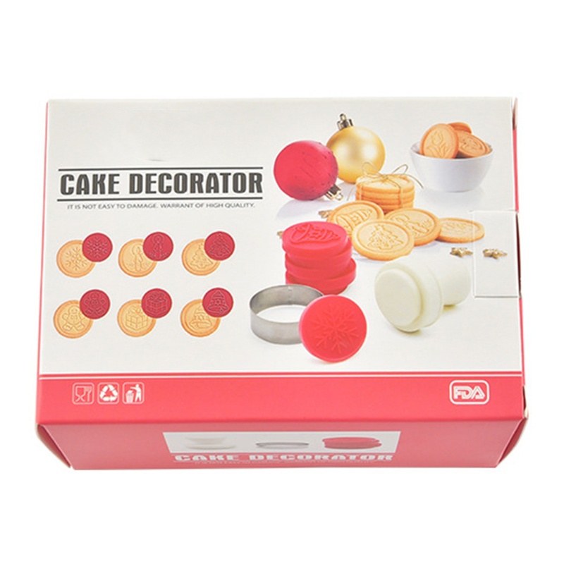 Bộ Khuôn Cắt Bánh Quy 6 Ngăn Hình Bông Hoa