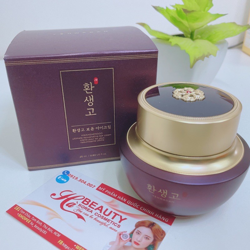 [The Face Shop AUTH] Kem Dưỡng Trẻ Hóa Vùng Da Mắt YEHWADAM HWANSAENGGO ULTIMATE REJUVENATING EYE CREAM 25ml TFSN20 | BigBuy360 - bigbuy360.vn