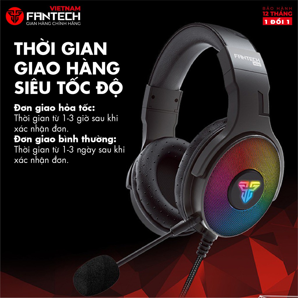 Tai Nghe Gaming Có Dây FANTECH HG22 7.1 Âm Thanh Vòm, LED RGB - Hãng Phân Phối Chính Thức