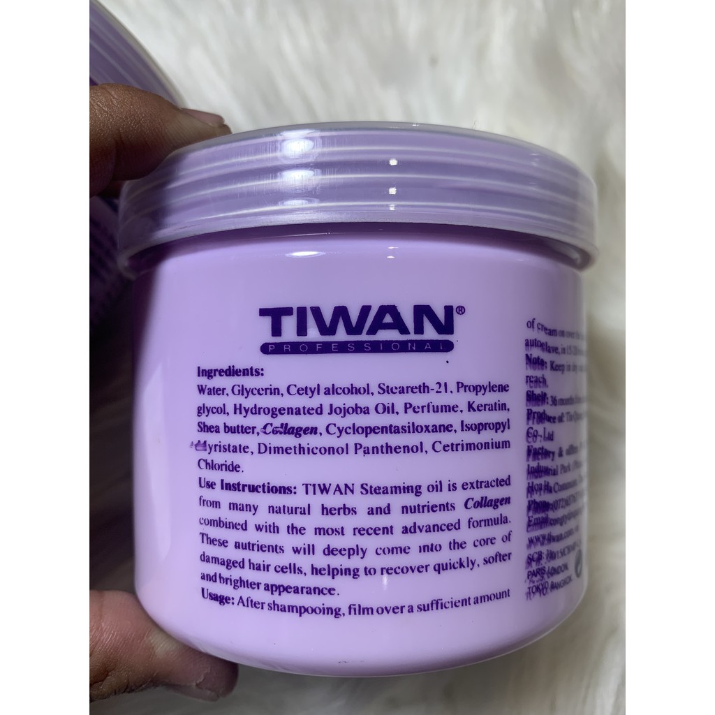 Hấp Dầu Collagen Tiwan Tím 500ml Siêu Mượt