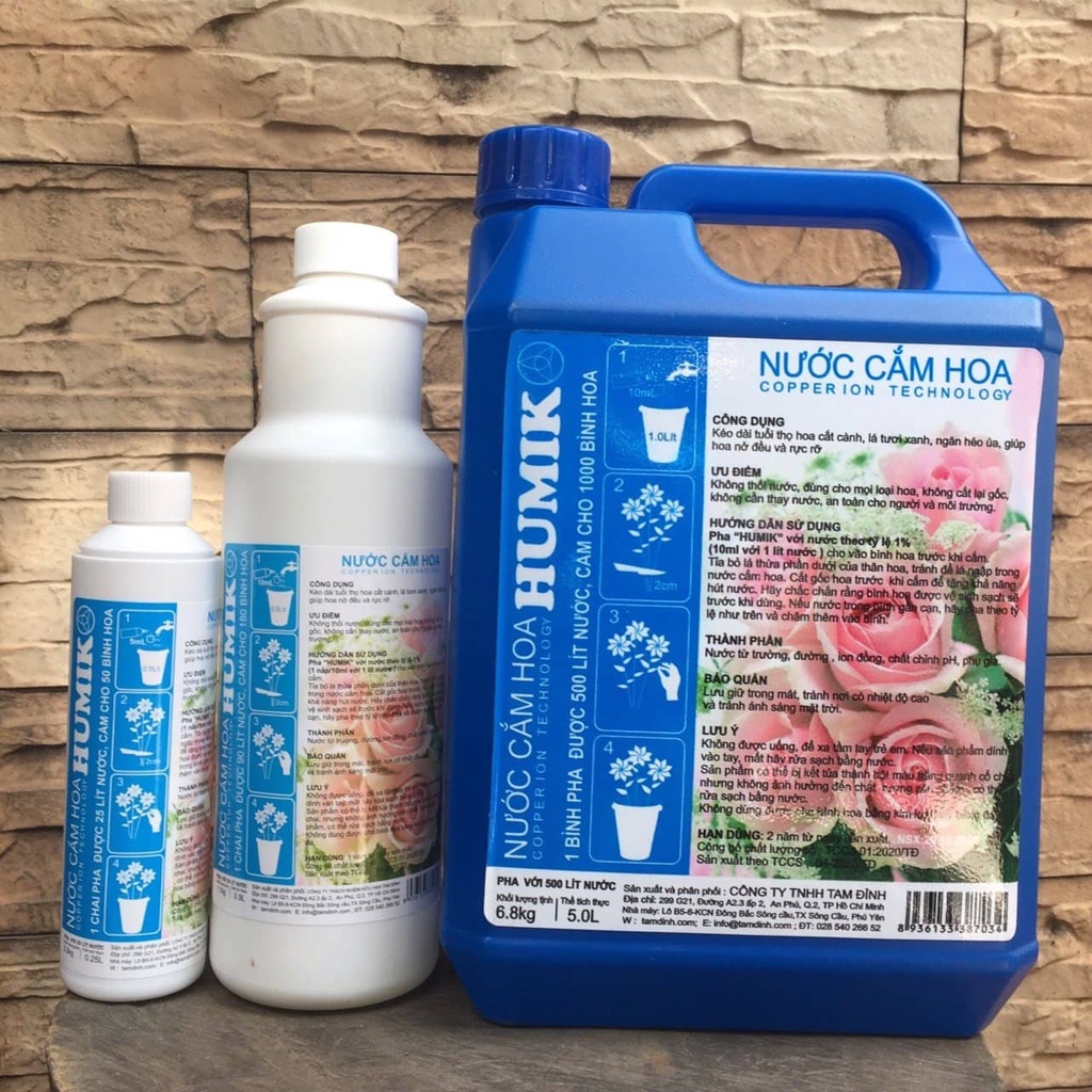 NƯỚC DƯỠNG HOA HUMIK CAN 5L pha hơn 500 lít nước
