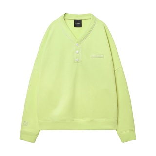 WHITE SON BASEBALL SWEATER AVOCADO GREEN