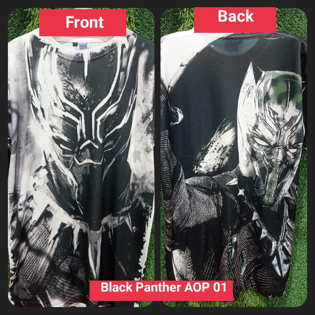 Áo Thun Báo Đen SIZE Lớn AOP 01 In Thẻ Thái Lan Nền Trước Kích Thước Lớn 4XL xxl Kiểu Dáng Đơn Giản Kích Thước Lớn Kiểu Thái Lan Kích Thước, Thẻ Thái Lan, BOOTLEG jumbo, Áo Thun, Lớn