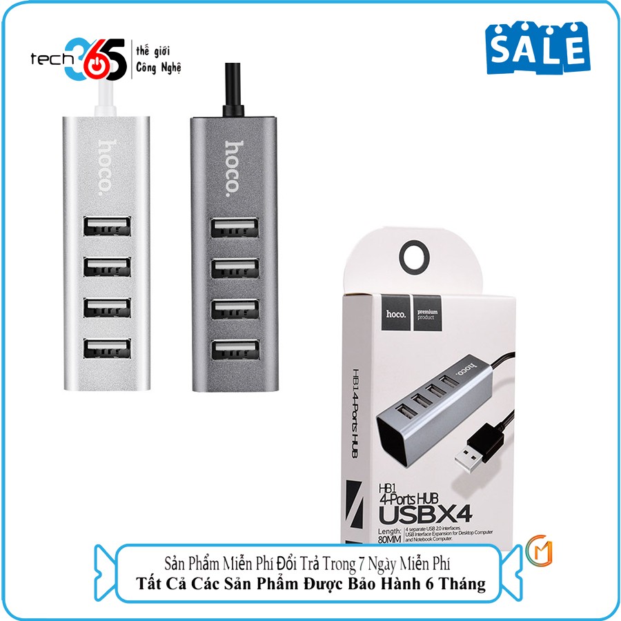 Bộ Hub 4 cổng USB Hoco HB1 Chính Hãng