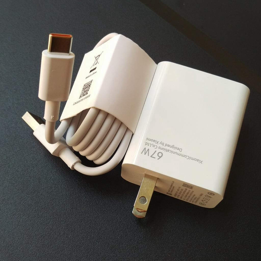 Bộ Củ cáp sạc nhanh Xiaomi 67W Sạc Nhanh Cổng USB type C được dùng cho Xiaomi Samsung và các dòng điện thoại đời cao