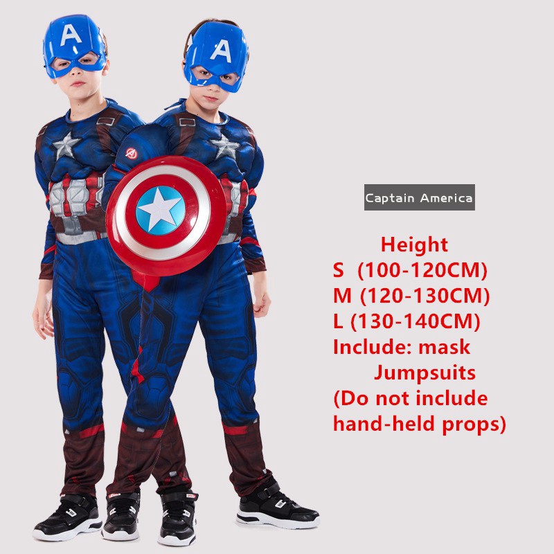 Bộ đồ hóa trang nhân vật siêu anh hùng The Avengers dành cho bé