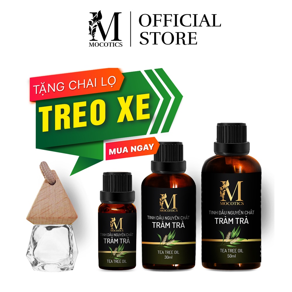Tinh Dầu Tràm Trà MOCOTICS - Tea Tree Essential Oil | 100% Thiên Nhiên Nguyên Chất | Xông Thơm Phòng | Có QUATEST 3