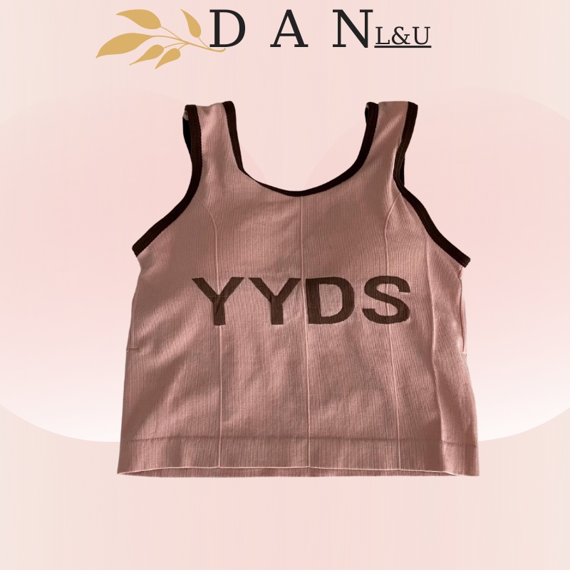 Áo Ngực Dạng Bra Cotton Co Dãn 4 Chiều Họa Tiết Chữ Xinh Xắn DAN L&amp;U 832