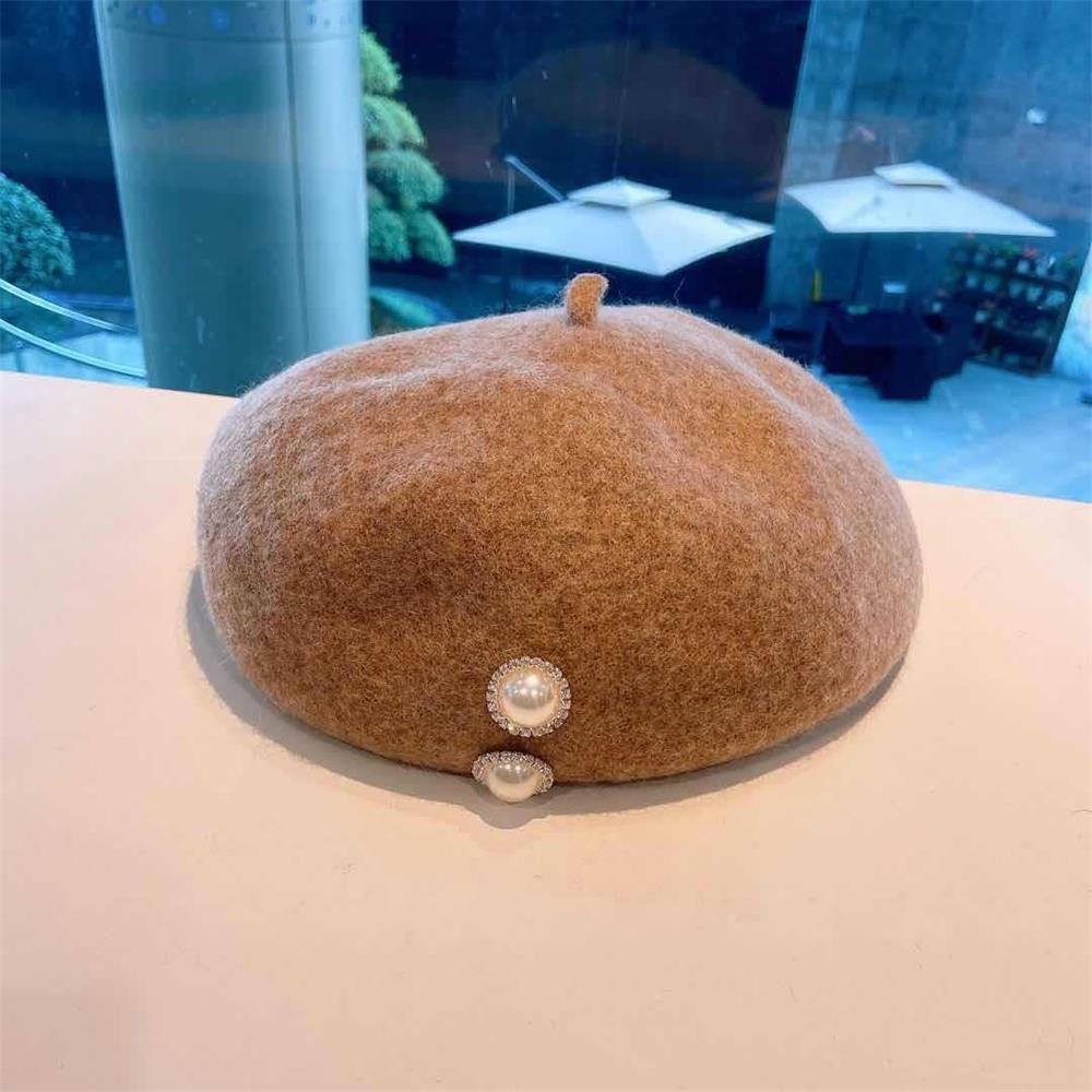 Nón Beret Len Màu Sắc Đơn Giản Thời Trang Thu Đông Cho Nam