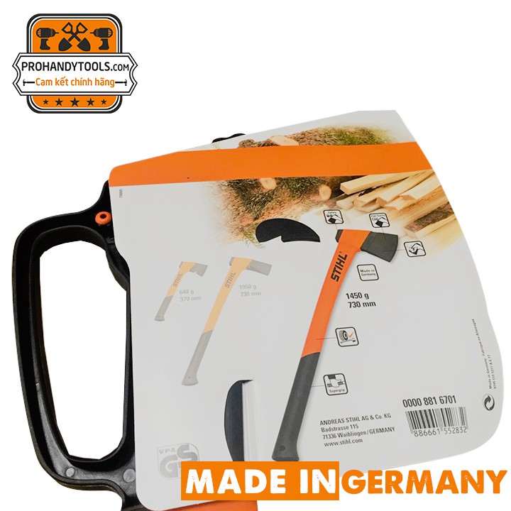 Rìu Chặt Củi AX15P Cứu Hộ, Phượt Rừng STIHL - Xuất Xứ Germany