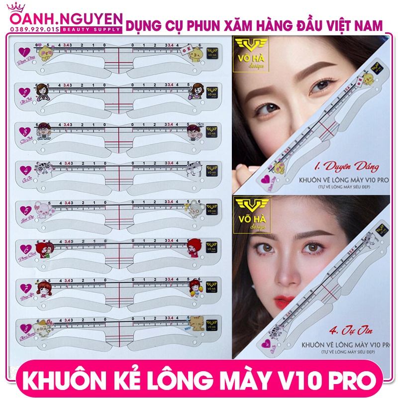 Khuôn Kẻ Lông Mày V10 PRO 2022