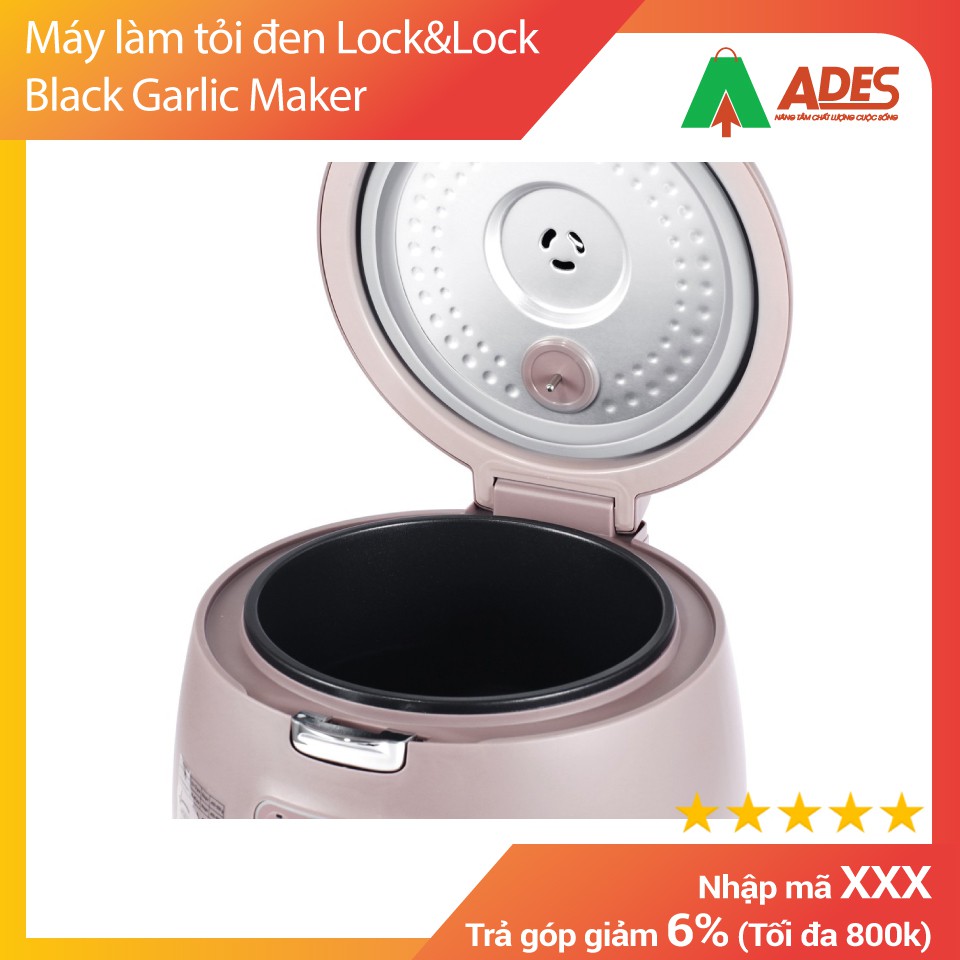 [Mã 154ELSALE2 giảm 7% đơn 300K] Máy làm tỏi đen Lock&amp;Lock Black Garlic Maker, 220-240V~, 50-60Hz, 90W, 3L