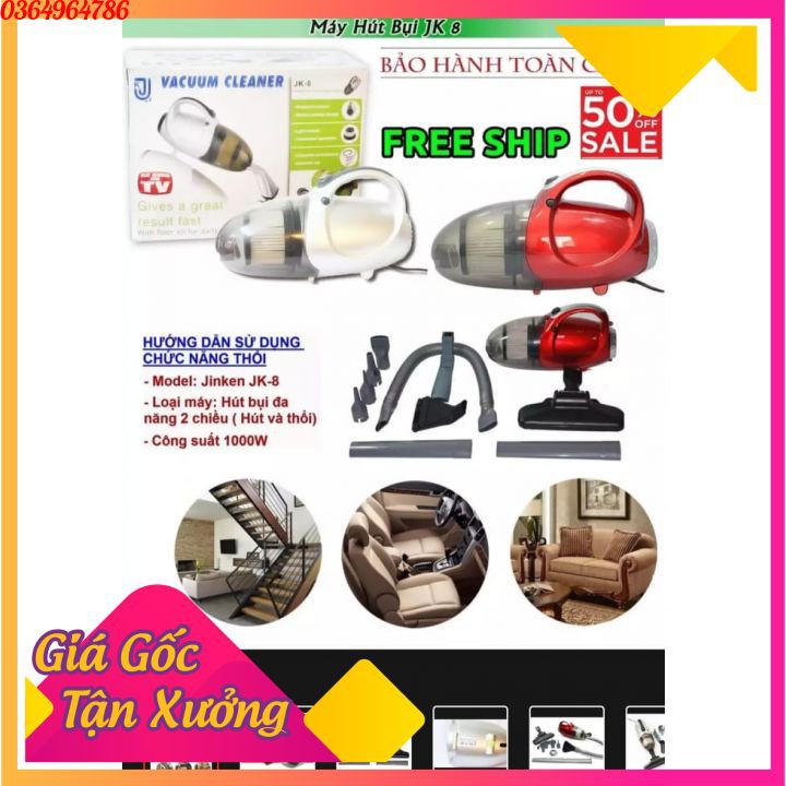 [HÀNG CHÍNH HÃNG] Máy Hút Bụi Mini Cầm Tay 2 Chiều JK-8 1.000W | BigBuy360 - bigbuy360.vn