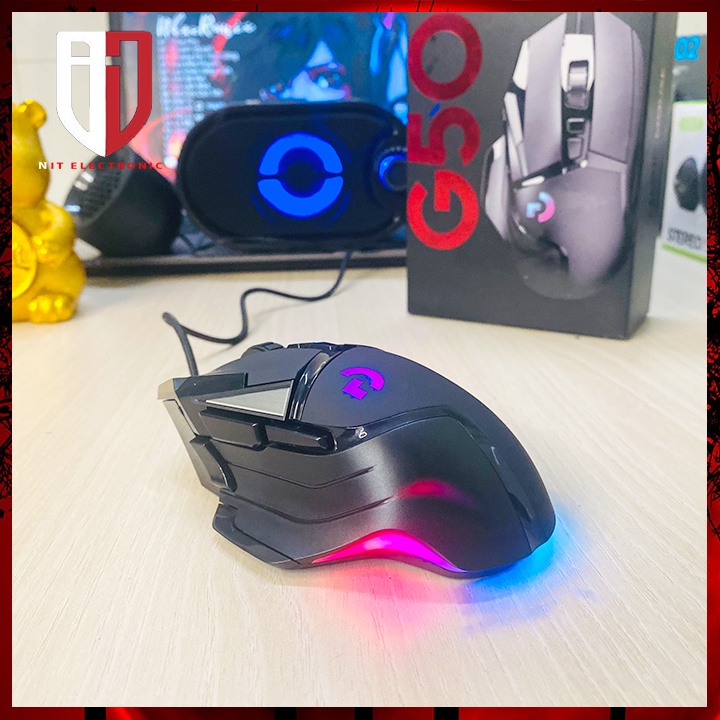 Chuột máy tính gaming có dây logitech G502 led RGB chuyên game cực đẹp mouse vi tinh laptop pc