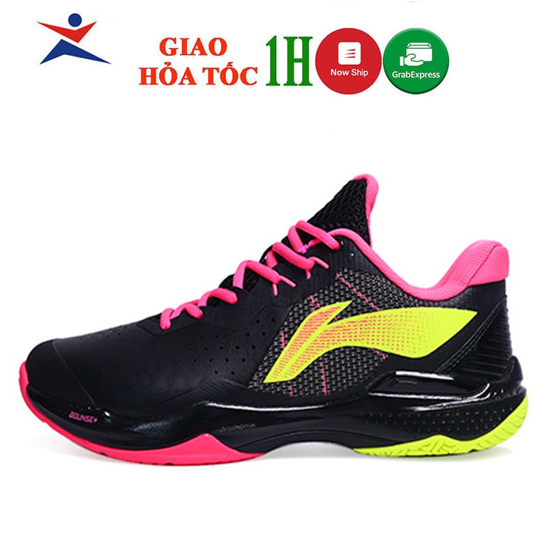 Giày thi đấu chuyên nghiệp cầu lông nam Thunder AYAR037-2 Giày cầu lông Lining màu đen phối vàng