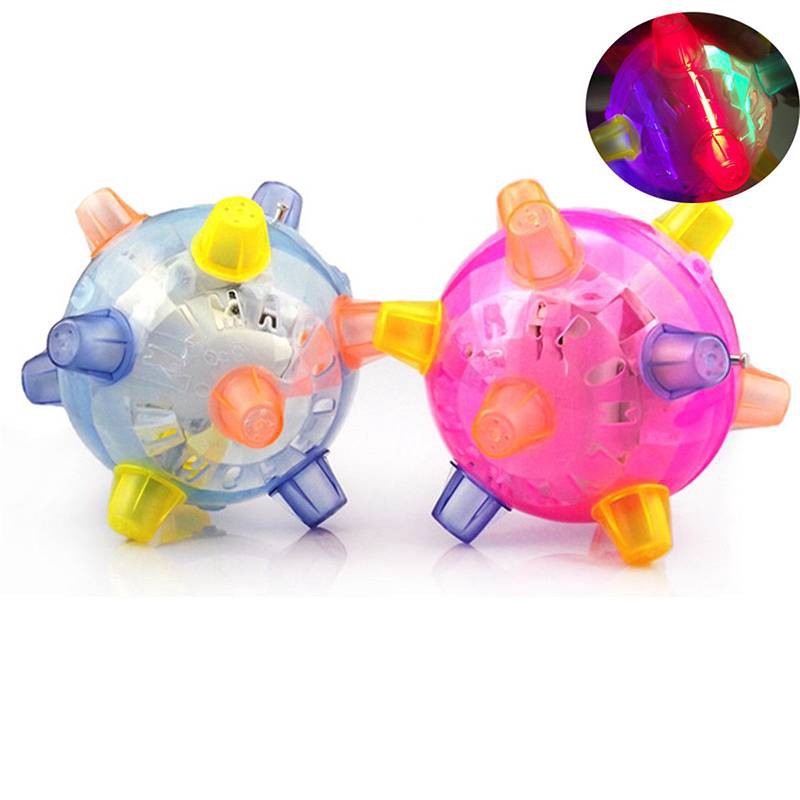 LED Light Jumping Activation Ball Light Music Flashing Bouncing Toy